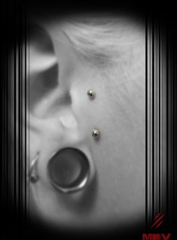 sideburn surface piercing